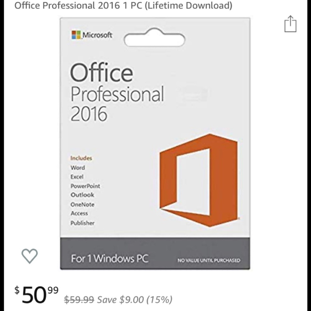 Microsoft Office professional 2016